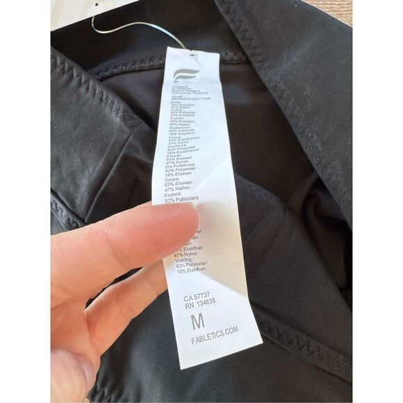 Fabletics Boardwalk High-Waisted Swim Bottom in Black Size Medium - Picture 7 of 9